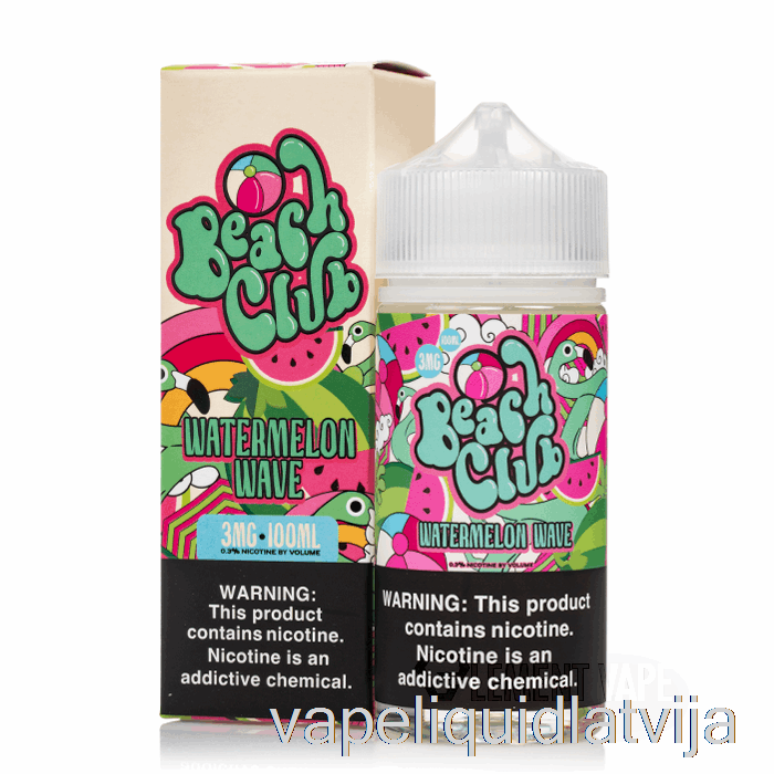 Arbūzu Vilnis - Pludmales Klubs - 100ml 12mg Vape šķidrums